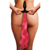 Hot Pink Pony Tail Anal Plug